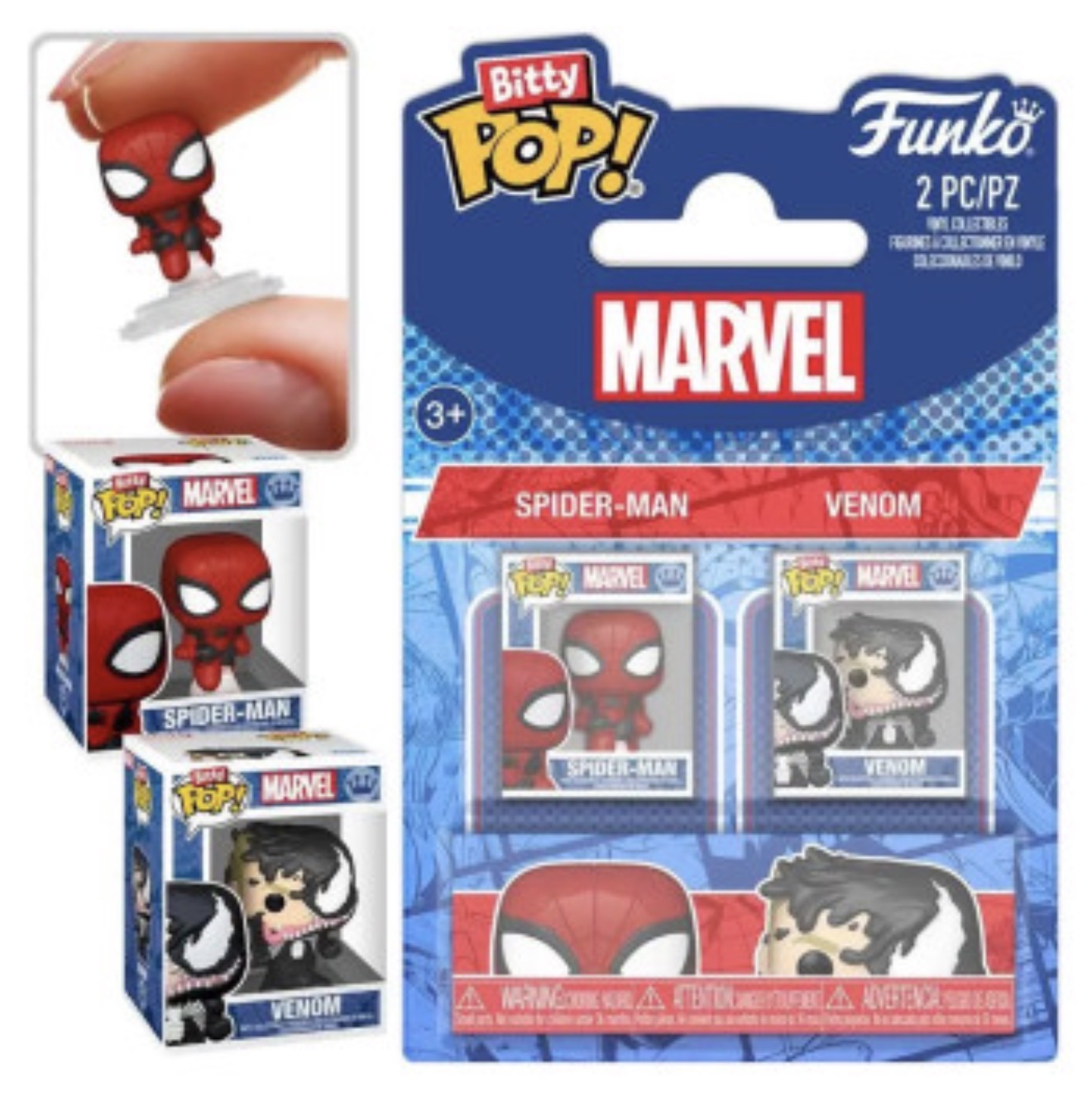 ست اورجینال بایتی پاپ اسپایدرمن و ونوم