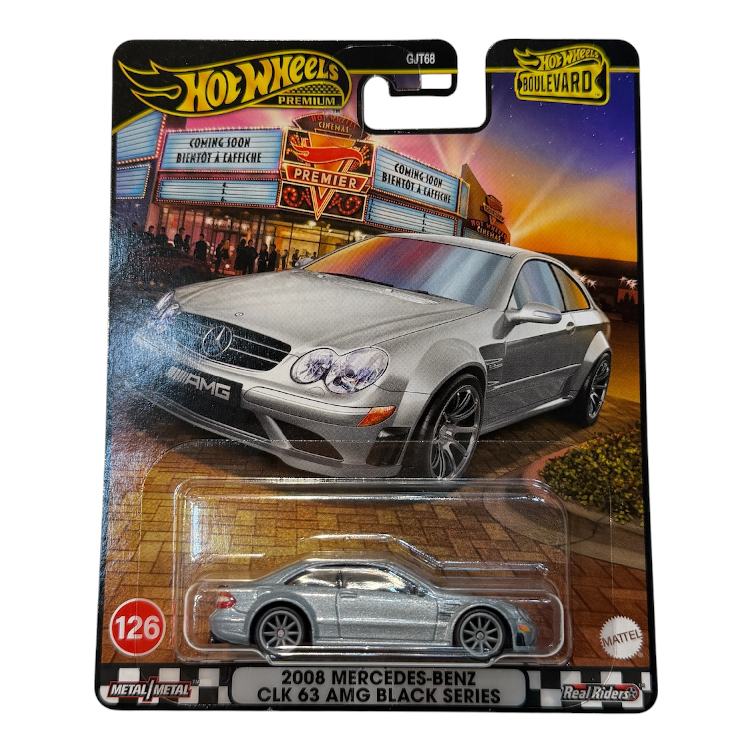 ماشین هات ویلز سری پرمیوم Premium مدل 2008 Mercedes-benz CLK 63 AMG black series