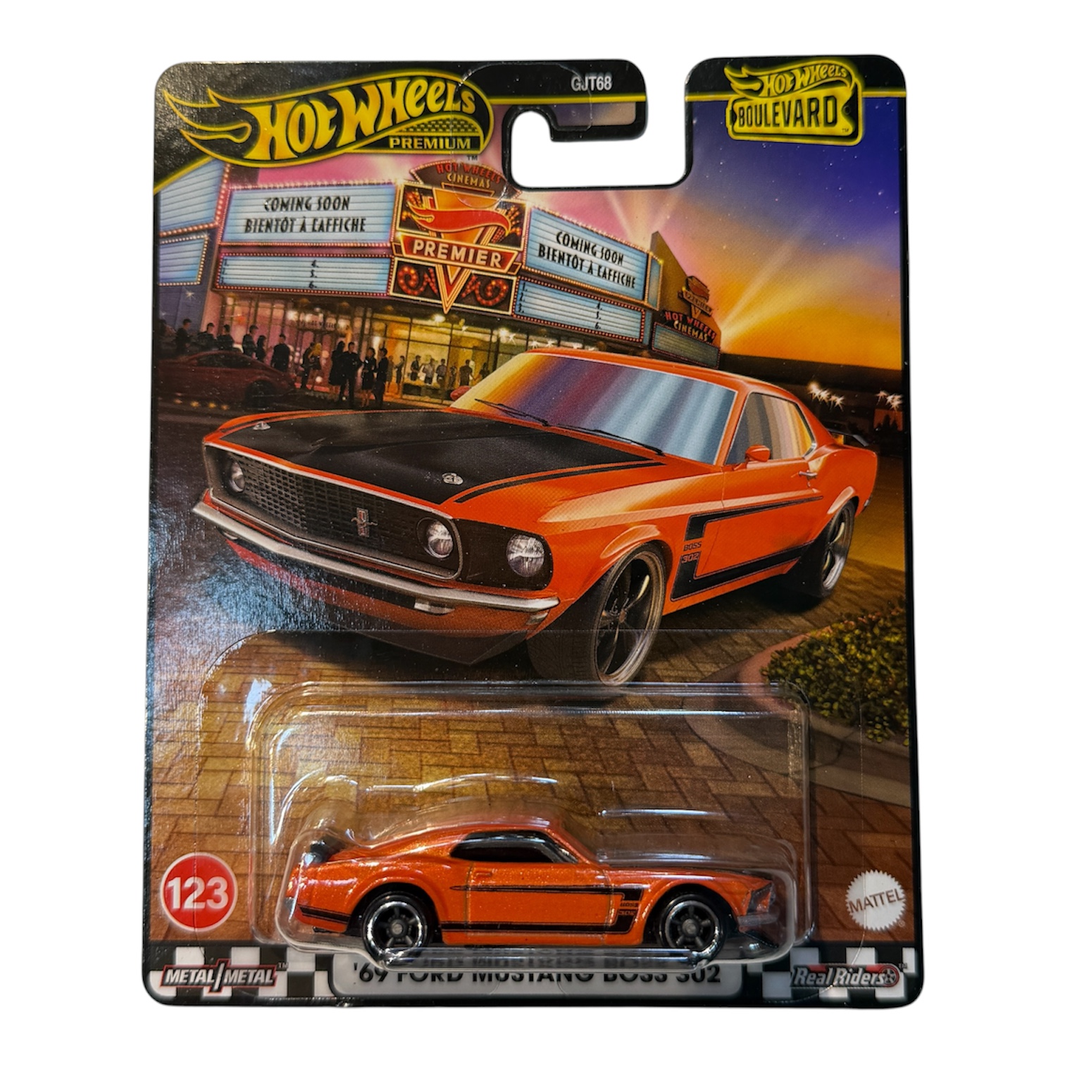 ماشین هات ویلز سری پرمیوم Premium مدل 69 Ford mustang boss 302