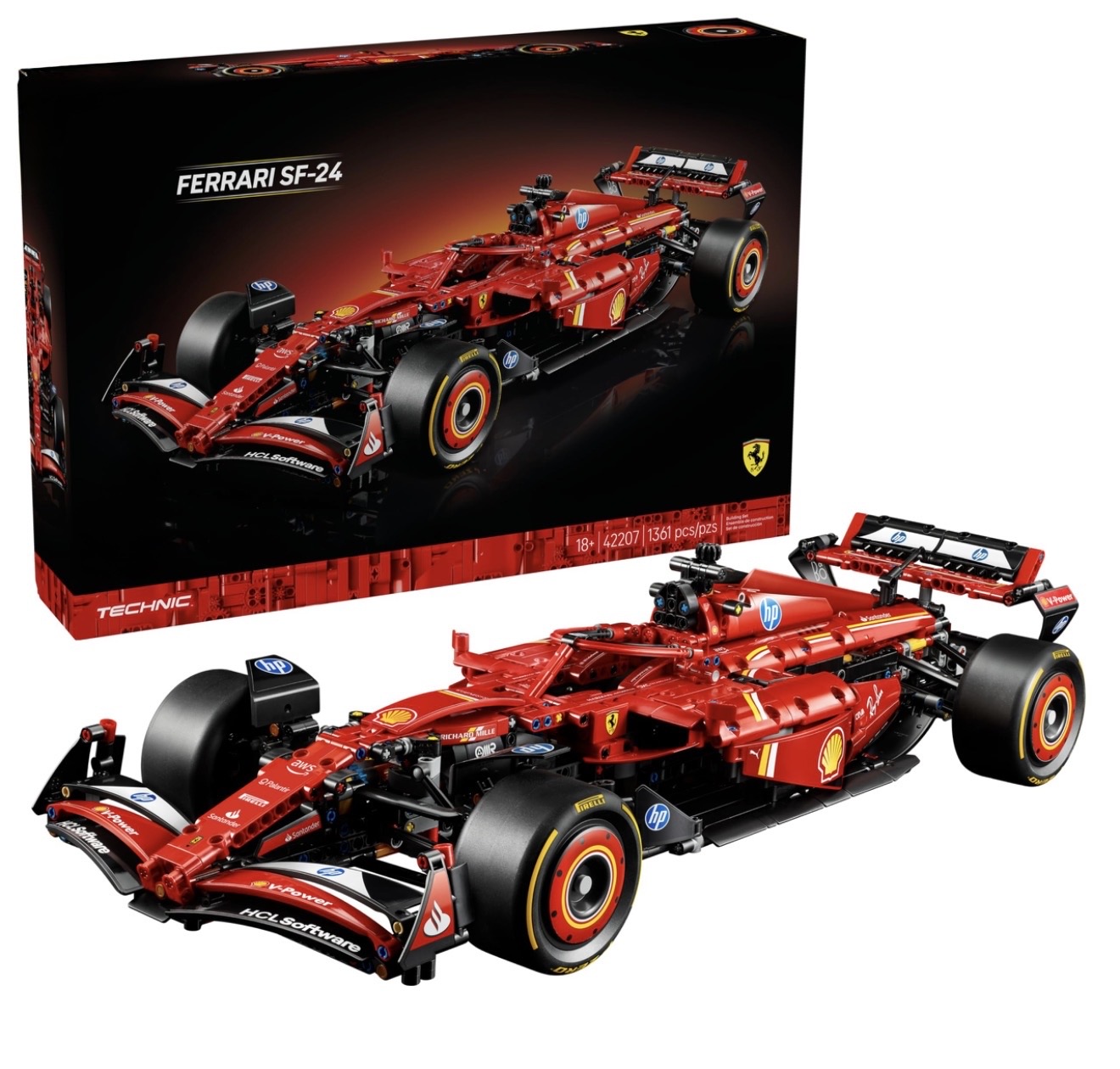 لگو تکنیک فرمول‌یک فراری سایز بزرگ Ferari F1 _ کد 5115 _ ۱۳۶۱ قطعه