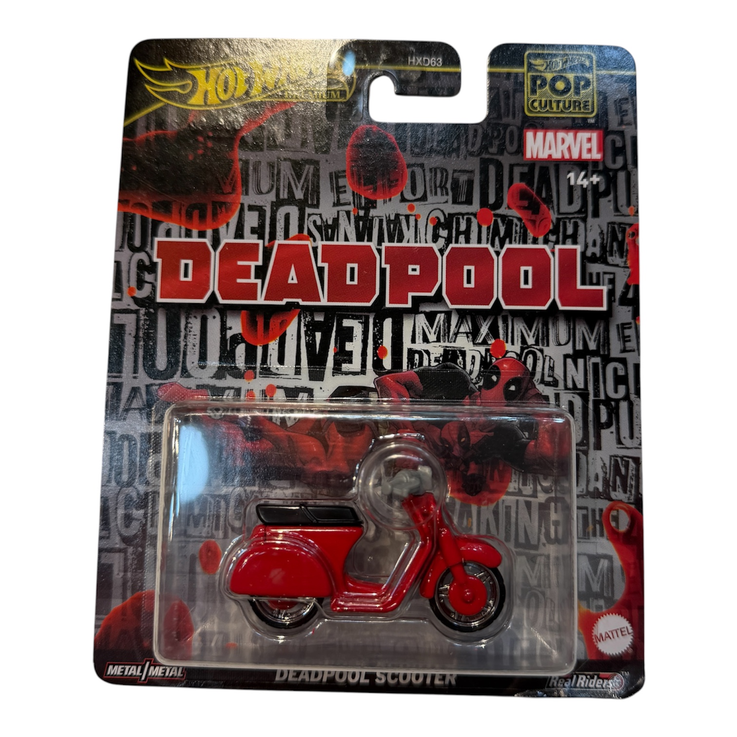 موتور هات ویلز سری پرمیوم Premium لاین pop cultureمدلDeadpool scooter
