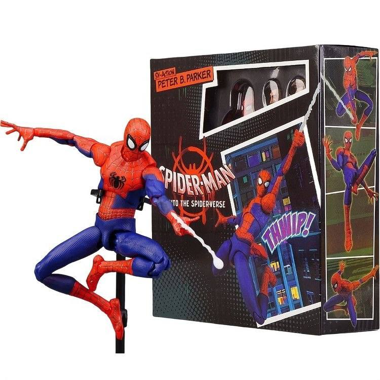 اکشن فیگور حرفه‌ای و فول اکسسوری اسپایدرمن پیترپارکر ( نسخه انیمیشن 🕸️🕷️)