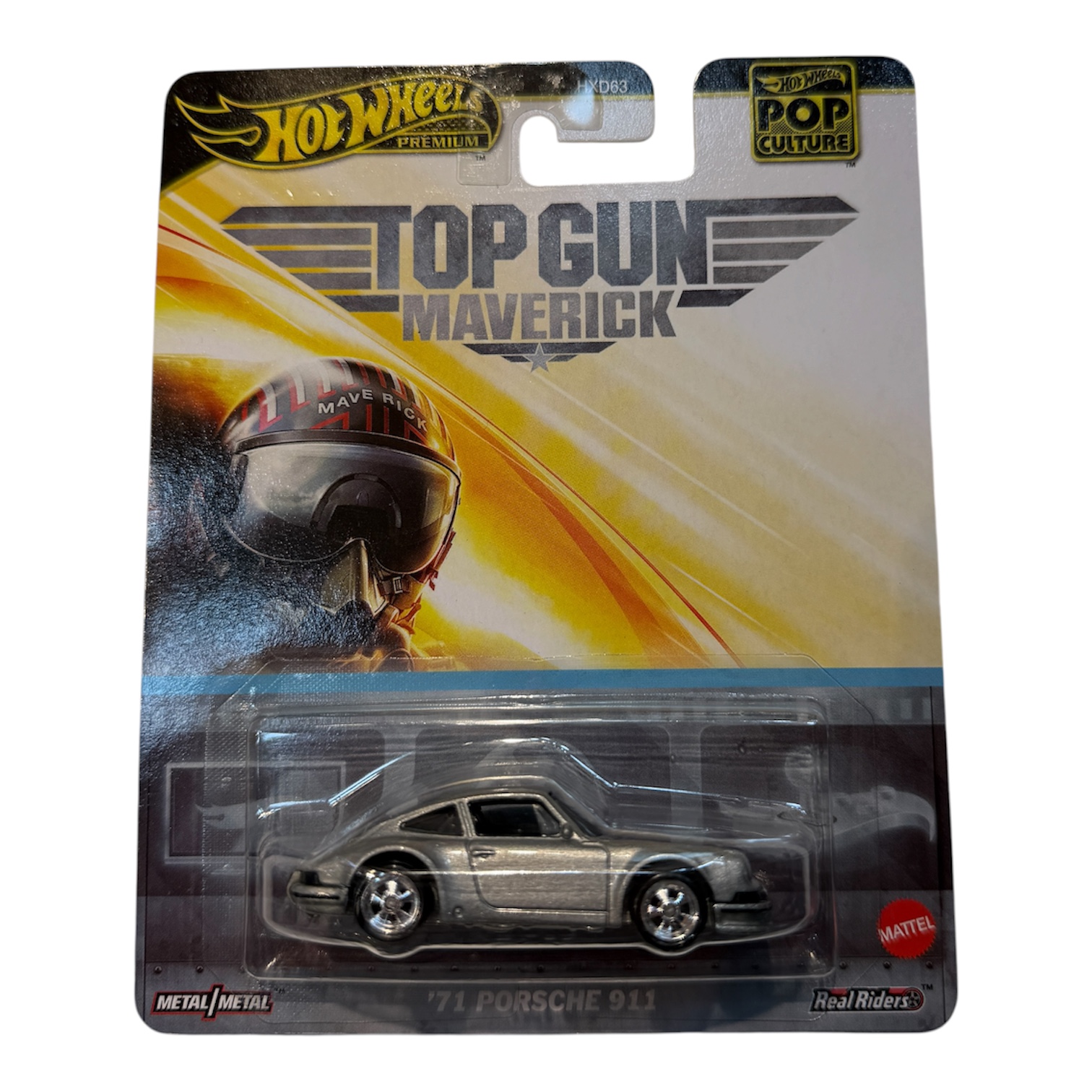 ماشین هات ویلز سری پرمیوم Premium لاین pop cultureمدل porsche 911 top gun