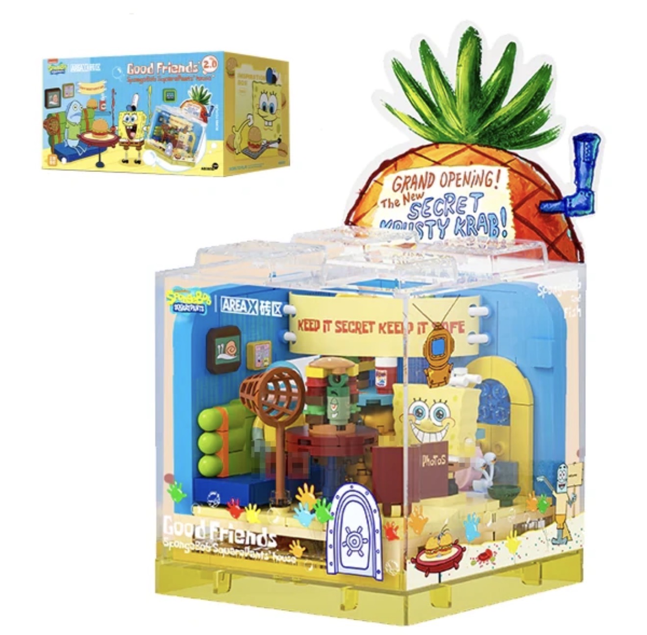 لگو ست نمای خانه باب اسفنجی به همراه باکس طلقی😍