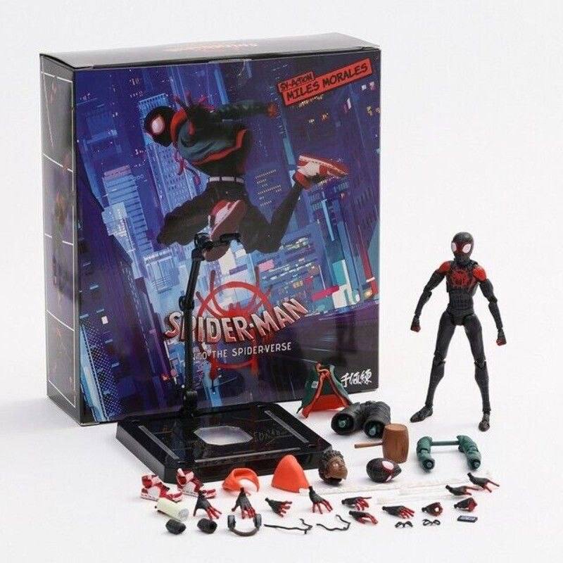 اکشن فیگور حرفه ای و فول اکسسوری اسپایدرمن مایلز مورایلز ( نسخه انیمیشن 🕸️🕷️)